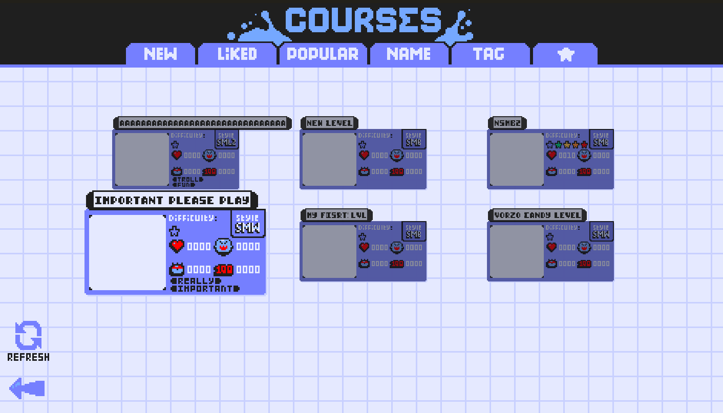 Super Mario Maker Plus Server Screenshot
